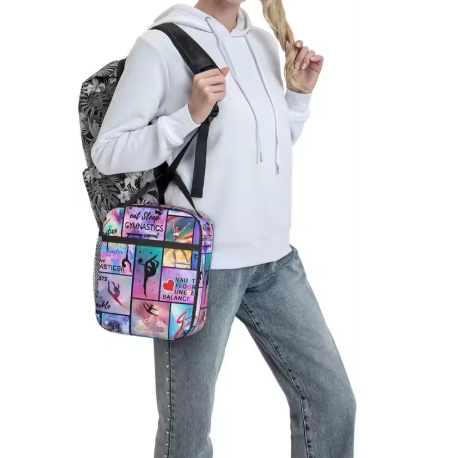 Gymnastics Lovers Insulated Lunch Box Bag