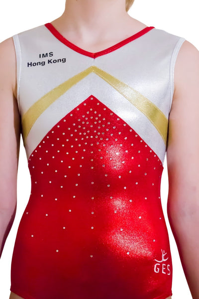 IMS Girl Gymnastics Sleeveless Leotard