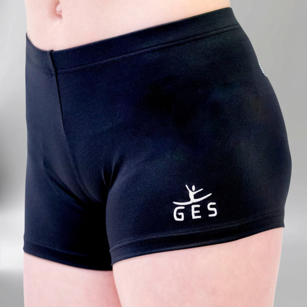 Black Girl Lycra Gymnastics Shorts