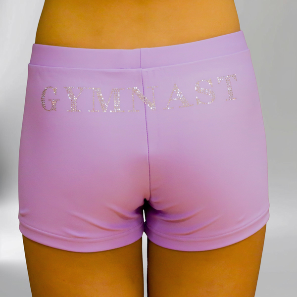 Purple Lilac Girl Lycra Gymnastics Shorts