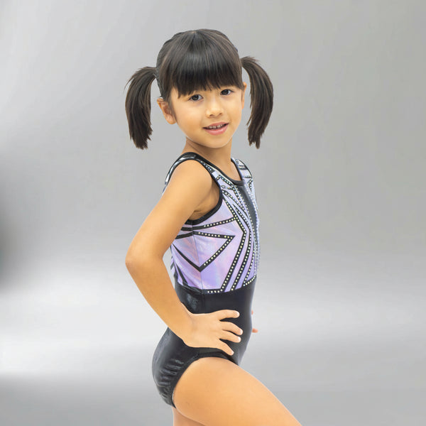 Purple Power Sleeveless Girl Gymnastics Leotard