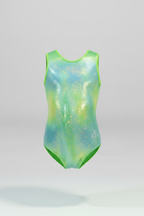 Fresh Lime Sleeveless Girl Gymnastics Leotard