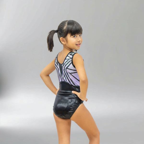 Purple Power Sleeveless Girl Gymnastics Leotard