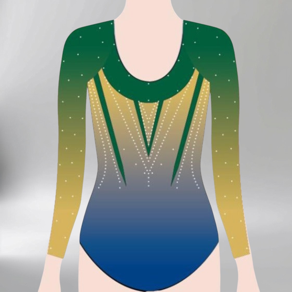 Shrewsbury 3/4 Sleeves Gymnastics Girl Leotard