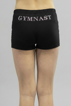 Black_Gymnastics_Girl_Shorts back side