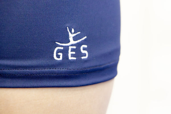 Dark Blue Girl Lycra Gymnastics Shorts