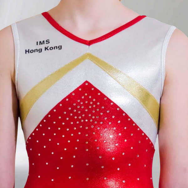 IMS Girl Gymnastics Sleeveless Leotard