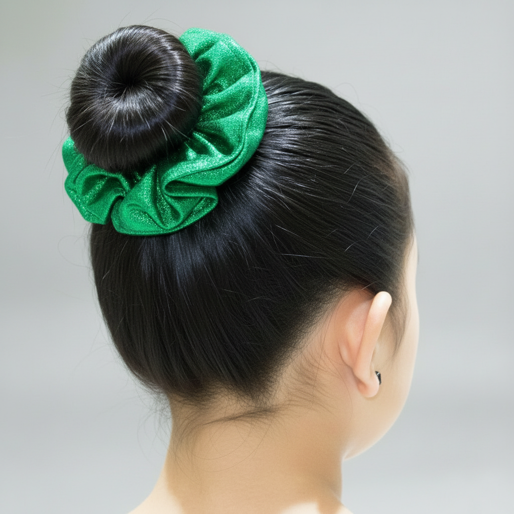 Green Scrunchie gymnastic girl
