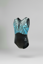 Gymnastics Girl Bundle blue and black sleeveless leotard