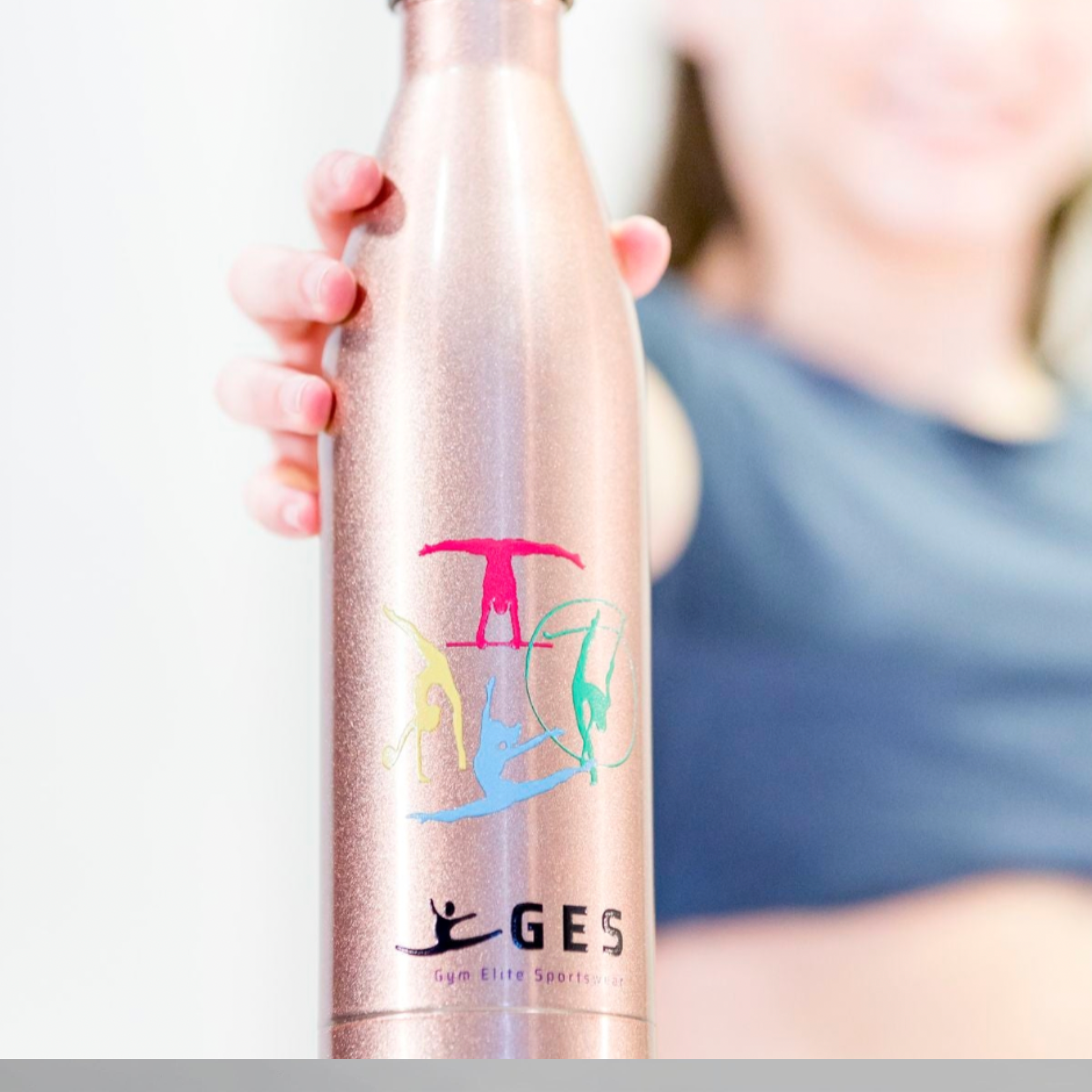 Gymnastics Passion Rose Gold Water Bottle 750ml BPA-Free