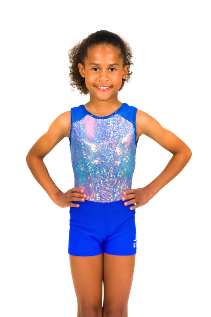 Bright Blueberry Sleeveless Girl Gymnastics Leotard – Gym Elite