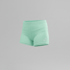 Light Turquoise Girl Lycra Gymnastics Shorts