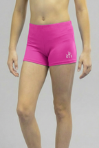 Bright Pink Girl Lycra Gymnastics Shorts