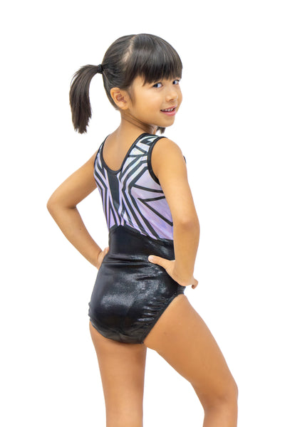 Purple Power Sleeveless Girl Gymnastics Leotard