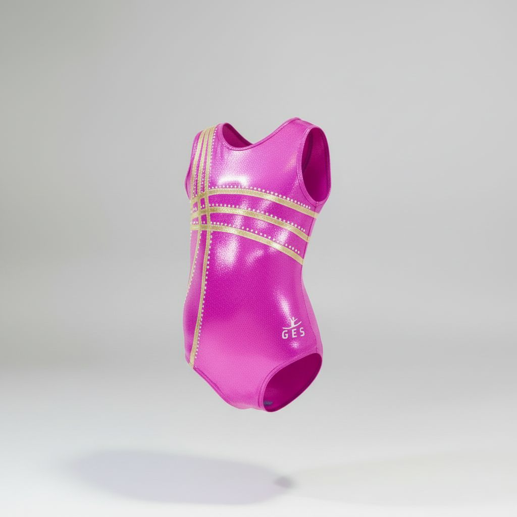 Topaz Flamingo Sleeveless Girl Gymnastics Leotard