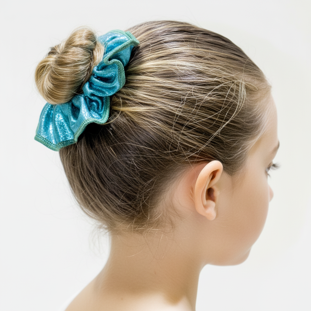 Turquoise Scrunchie hair