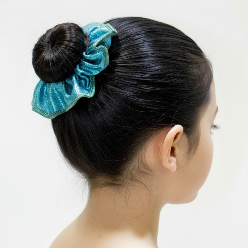 Turquoise Scrunchie gymnastic