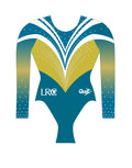 LRC 3/4 Long Sleeves Gymnastics Girls Leotard