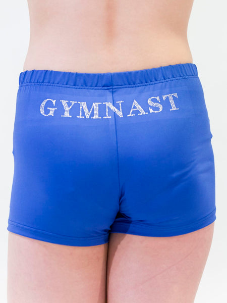 Electric Blue Girl Lycra Gymnastics Shorts