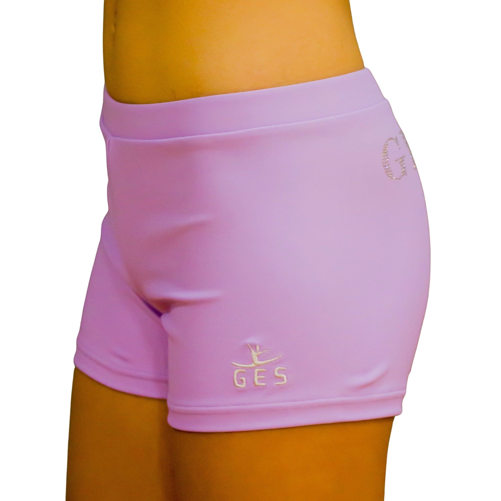 Shorts Ginástica Meninas - Cintura Alta Secagem Rápida