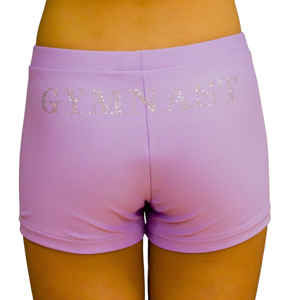 Purple Lilac Girl Lycra Gymnastics Shorts