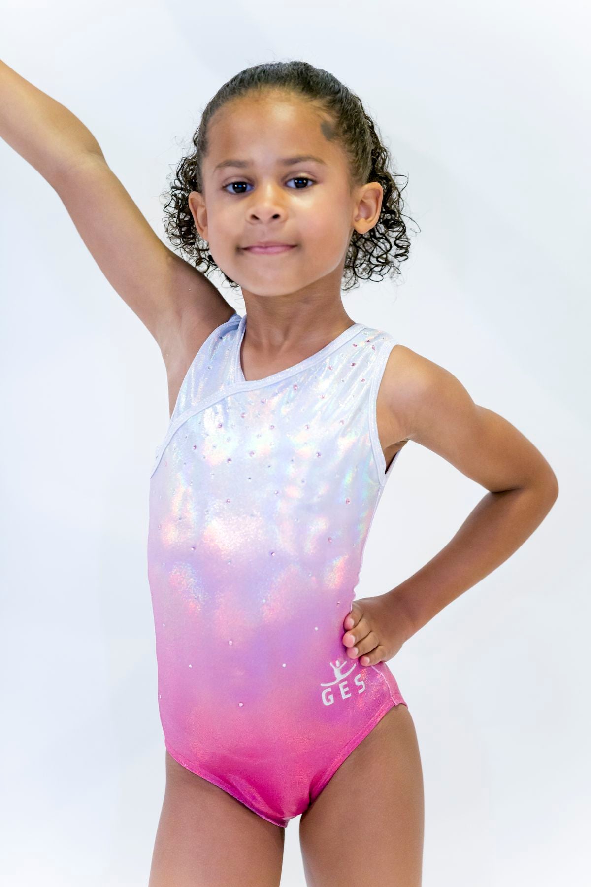 Sparkling Pink Sleeveless Girl Gymnastics Leotard – Gym Elite Sportswears